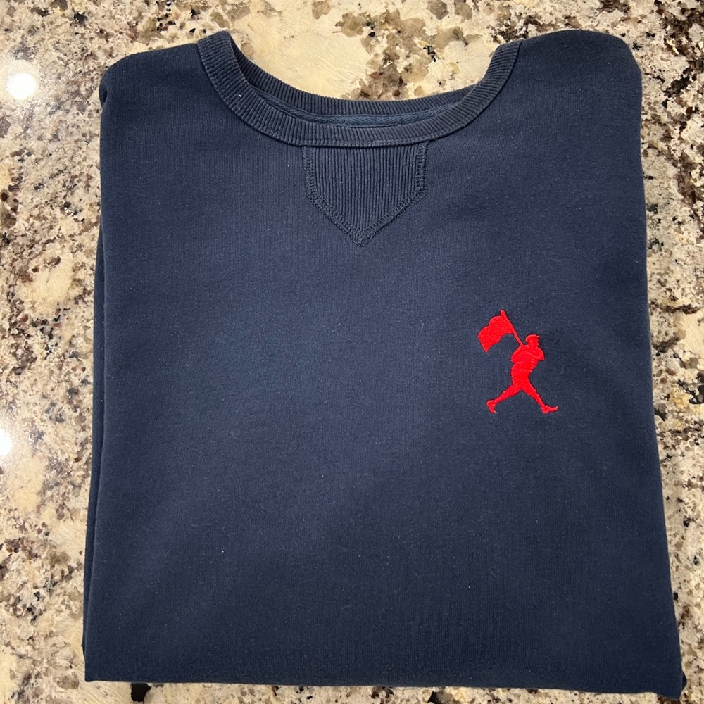 Baseballism Womens Sweatshirt Size Large in Navy
